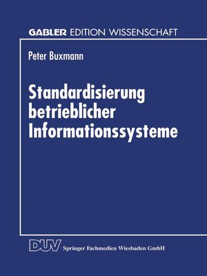 cover image of Standardisierung betrieblicher Informationssysteme